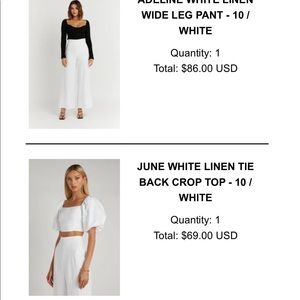 DISSH Linen Two-Piece Set